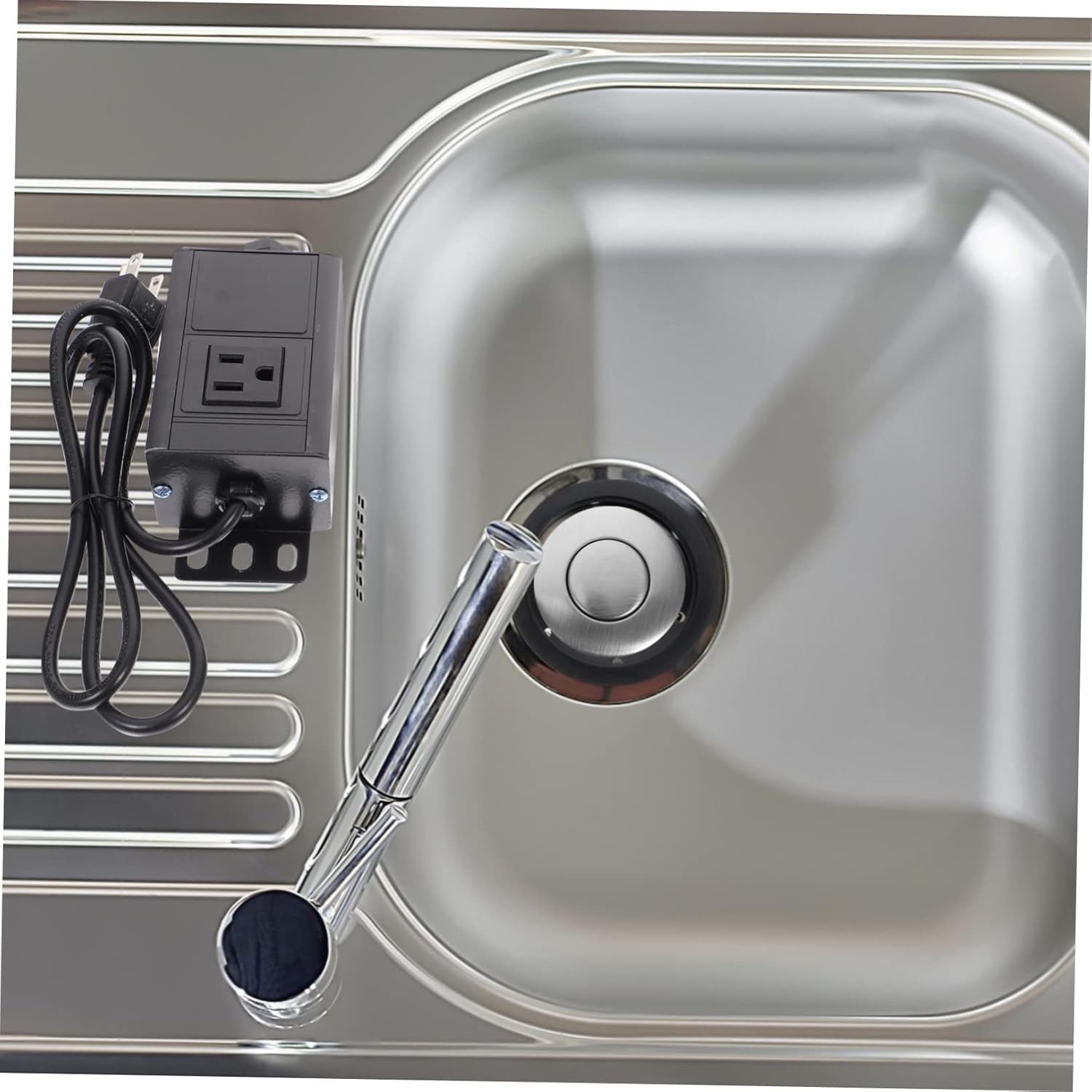 1set Air Garbage Disposal Kit Power Module Button and Us and Easy to Install Waste Disposal Accessory for Kitchen Sinks