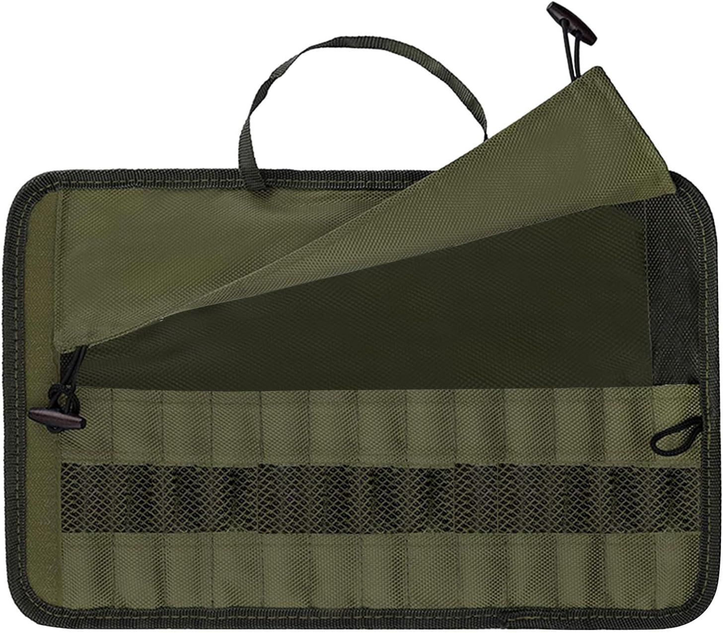 Camping Utensil Bag Kitchen Cooking Utensil Set Roll Up Pouch