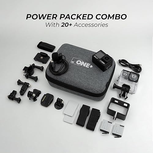 Miniatura 9 de IZI Nueva cámara de acción ONE+5K30FPS 48MP, EIS, estabilización de 6 ejes, impermeable de 110 pies, Vlog, 170 FOV, WiFi, cámara de video de doble