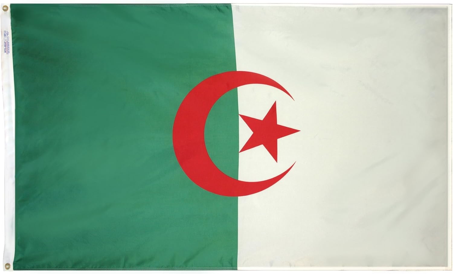 Annin Flagmakers Algeria Flag USA-Made to Official United Nations Design Specifications, 3 x 5 Feet (Model 190254)