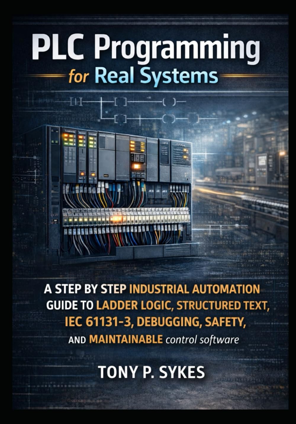 PLC Programming for Real Systems: A step by step industrial automation guide to ladder logic, structured text, IEC 61131-3, debugging, safety, and maintainable control software