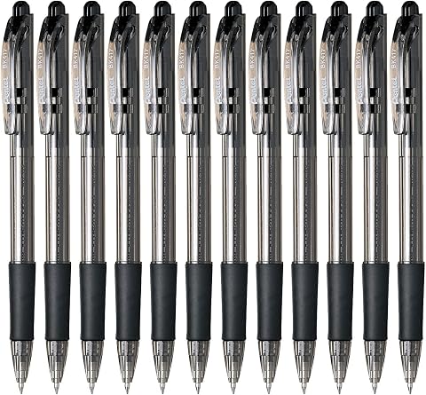 Pentel 0.7 mm 12'li Tükenmez Kalem - Ekonomik SİYAH