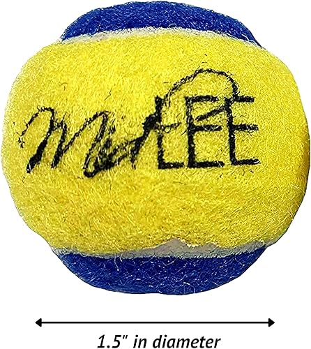 Miniatura 9 de Midlee Pelotas de tenis para perros XS de 1.5 pulgadas, paquete de 12 (azulamarillo, 1.5 pulgadas)