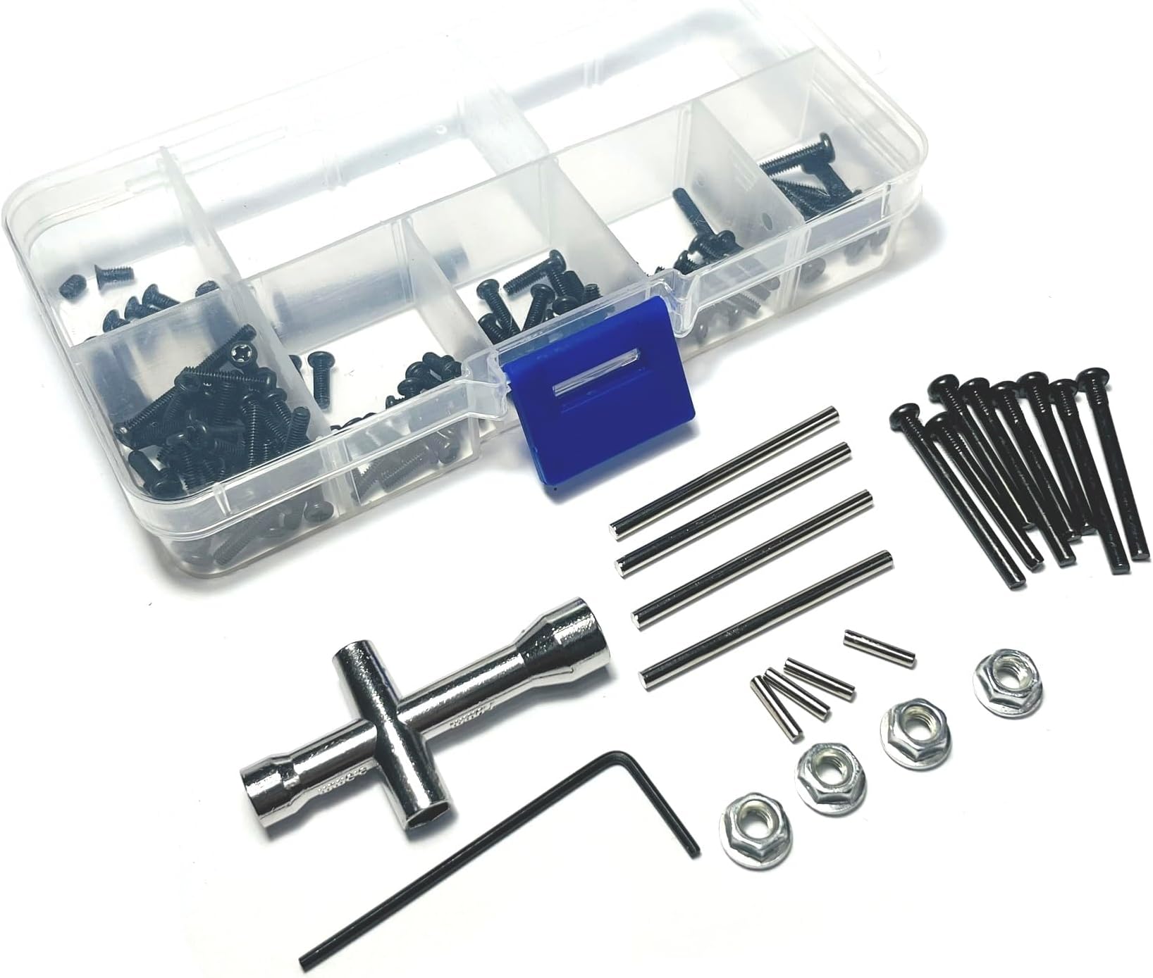 Screws Kit Parts for Hyper Go H16BM Replacement Screws,Wrench,pins for MJX Hyper Go H16BM H16GT,H16DR,16207 16208 16209 16210 Replacement kit Wrench Set.