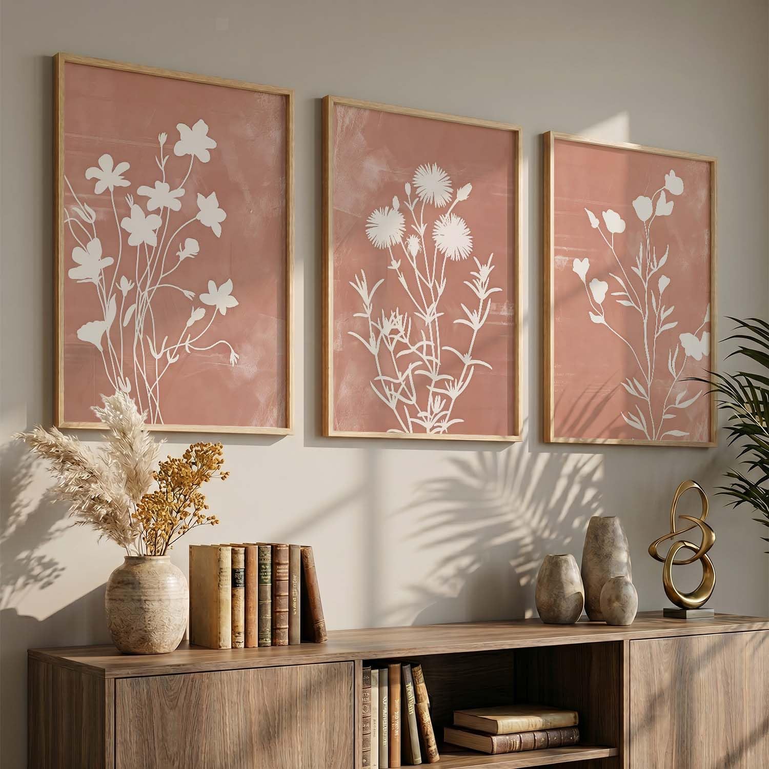 BOHO Wall Art Set - 3 Framed Prints -17 BOHO Wall Art Set - 3 Framed Prints -17
