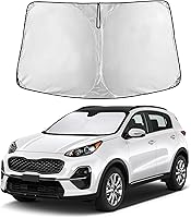 Vista 161 de EcoNour Parasol para Subaru Crosstrek 2013-2015 2016 2017, visera solar para parabrisas delantero y ventana, bloqueador de calor UV y protector