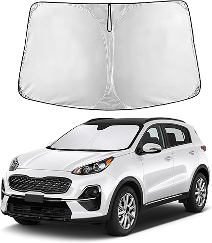 Miniatura 275 de EcoNour Parasol para parabrisas Rivian R1S / R1T 2022-2024 2025 2026, visera solar para parabrisas delantero y ventana, bloqueador de calor UV