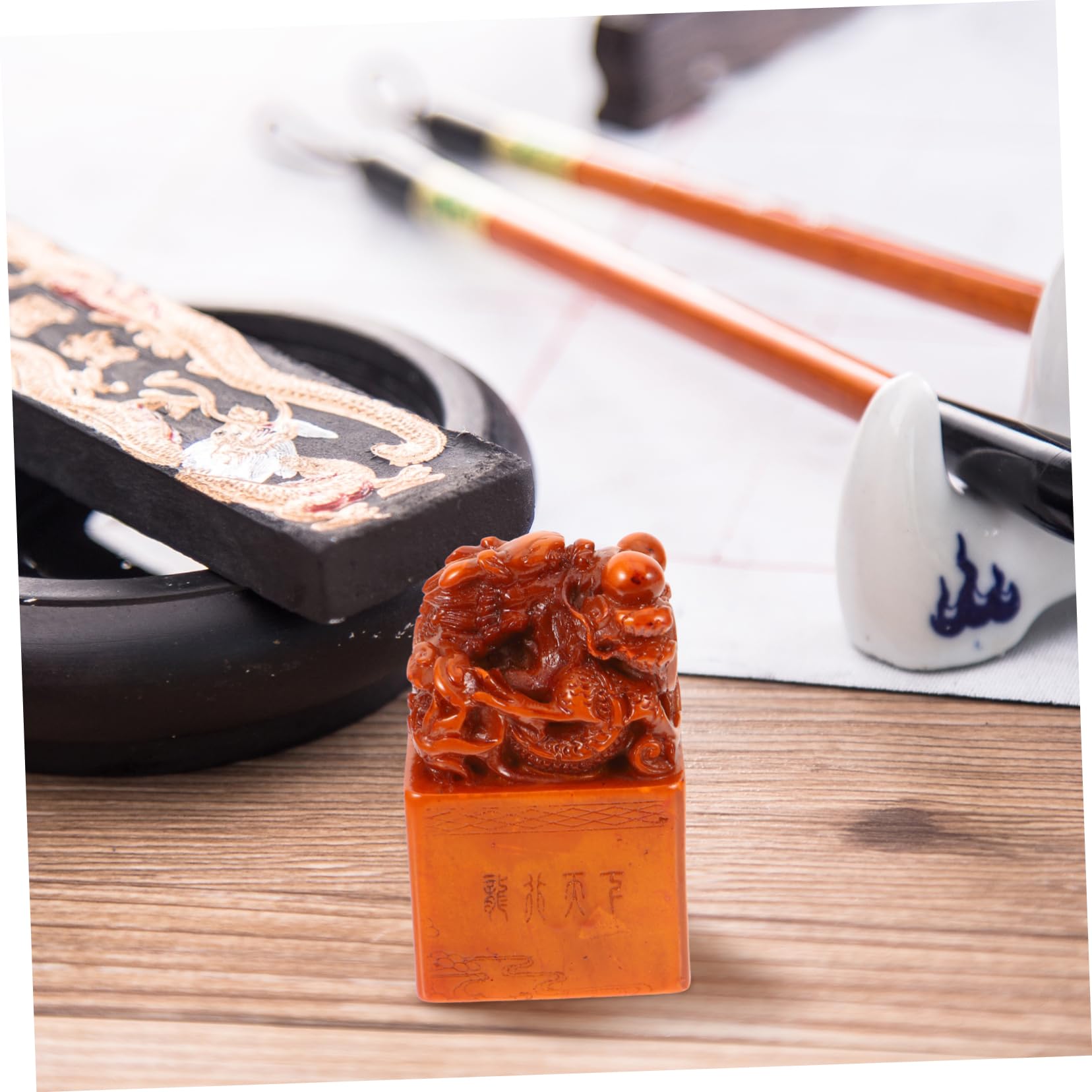 Amazon.com: TEHAUX Shoushan Stone Seal Stamp for DIY Crafts