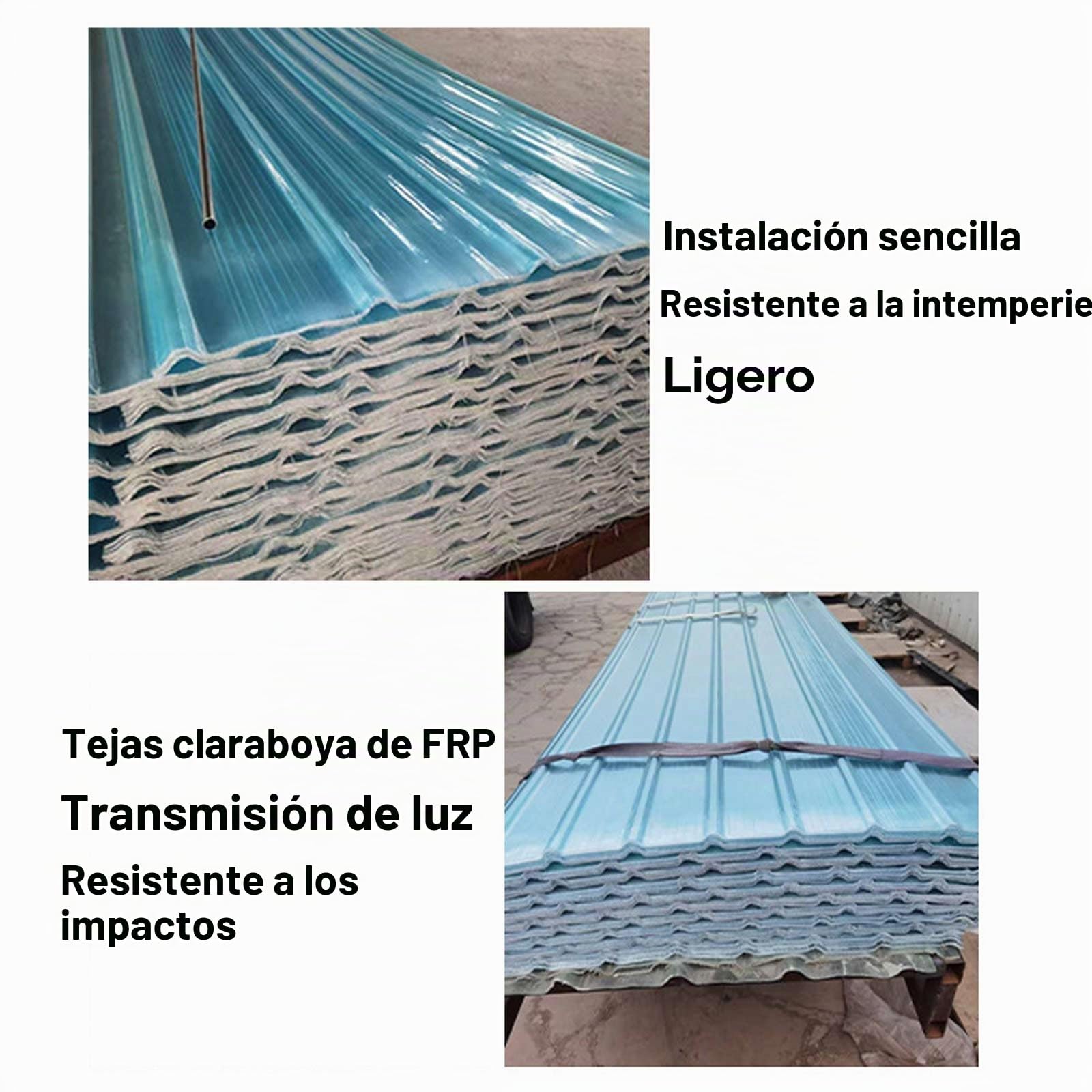 2.0 mm Placa Ondulada, Planchas Transparentes Tejados, Hojas de Techo, Placa de Iluminación Natural, Chapa Ondulada, Alta Resistencia, para Invernaderos(35x24in/90x60cm-2.0mm)