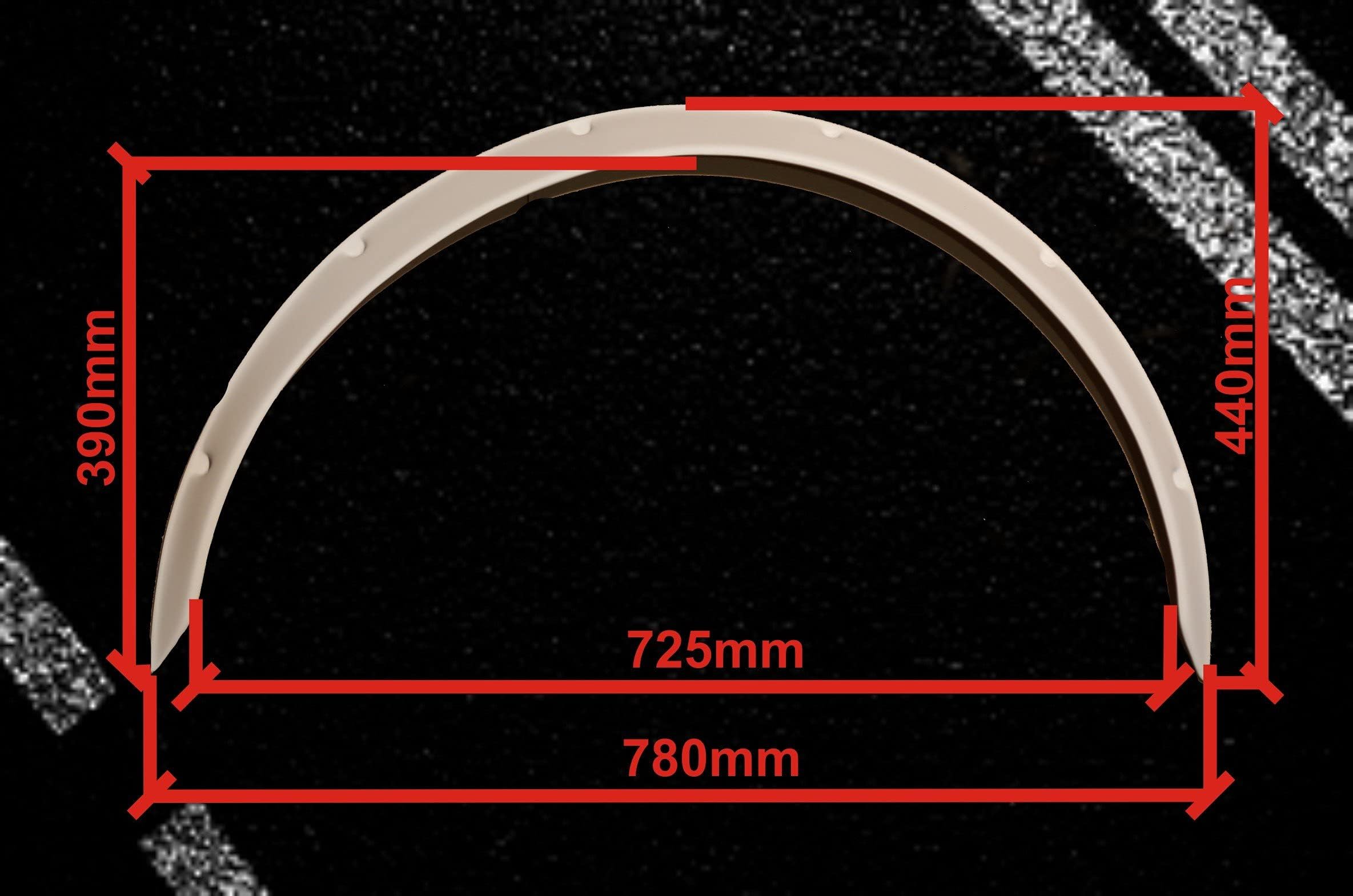 Pesotskyi Oleh 5cm 2" JDM Fender Flares Fiberglass for Mazda 3, Volvo S60 (4 pcs)