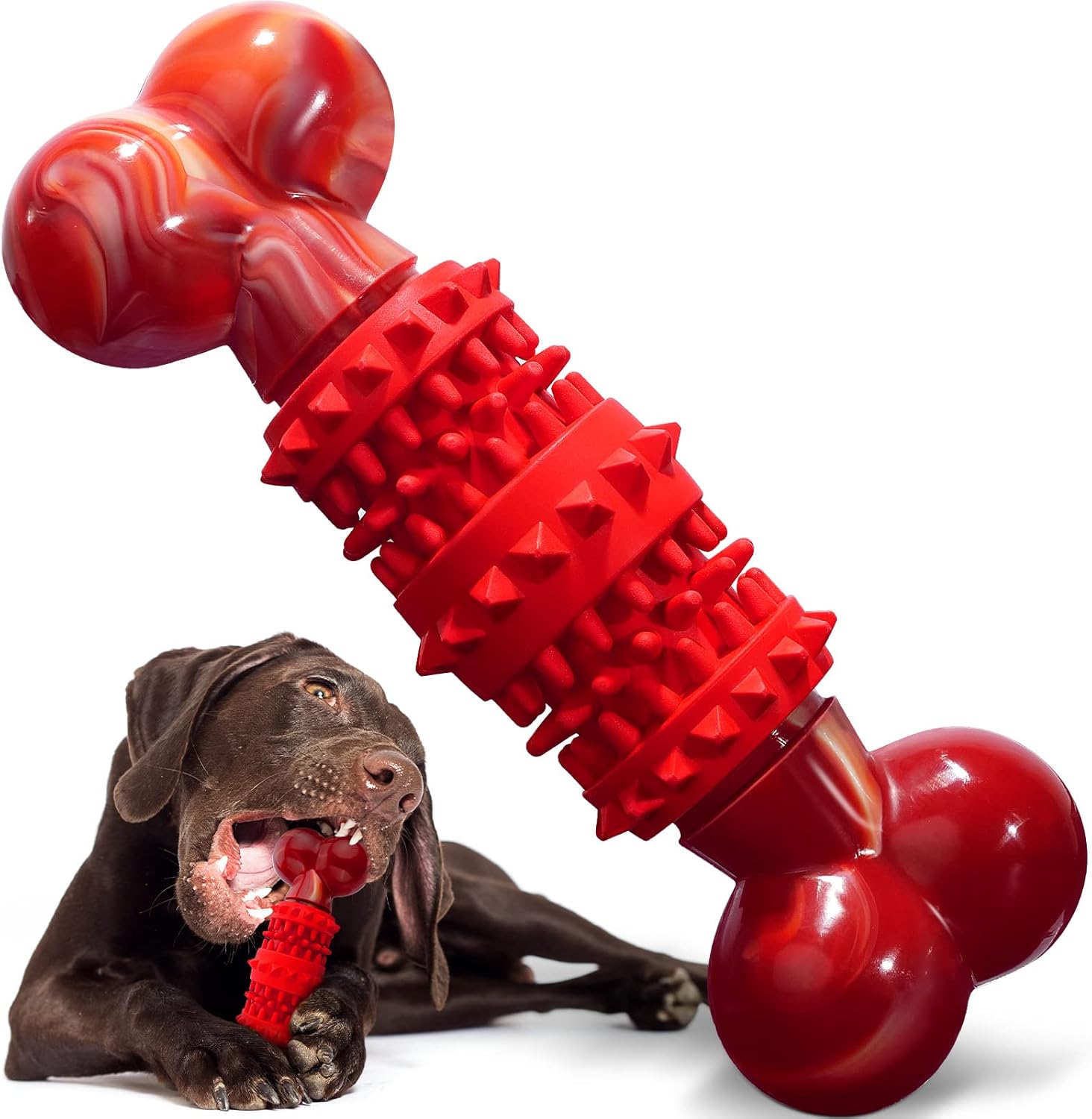 RANTOJOY Dog Bone Toys for Aggressive Chewers, Dog Toy