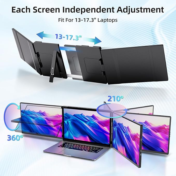 Monitor Extensor Portátil 14.1 2.5K IPS Triple Pantalla miniatura 5