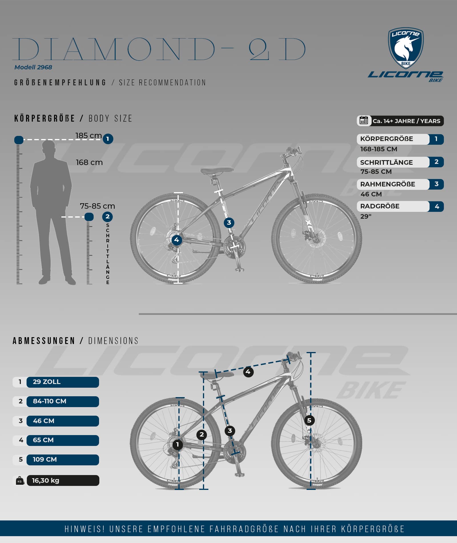 Licorne Bike Diamond Plus