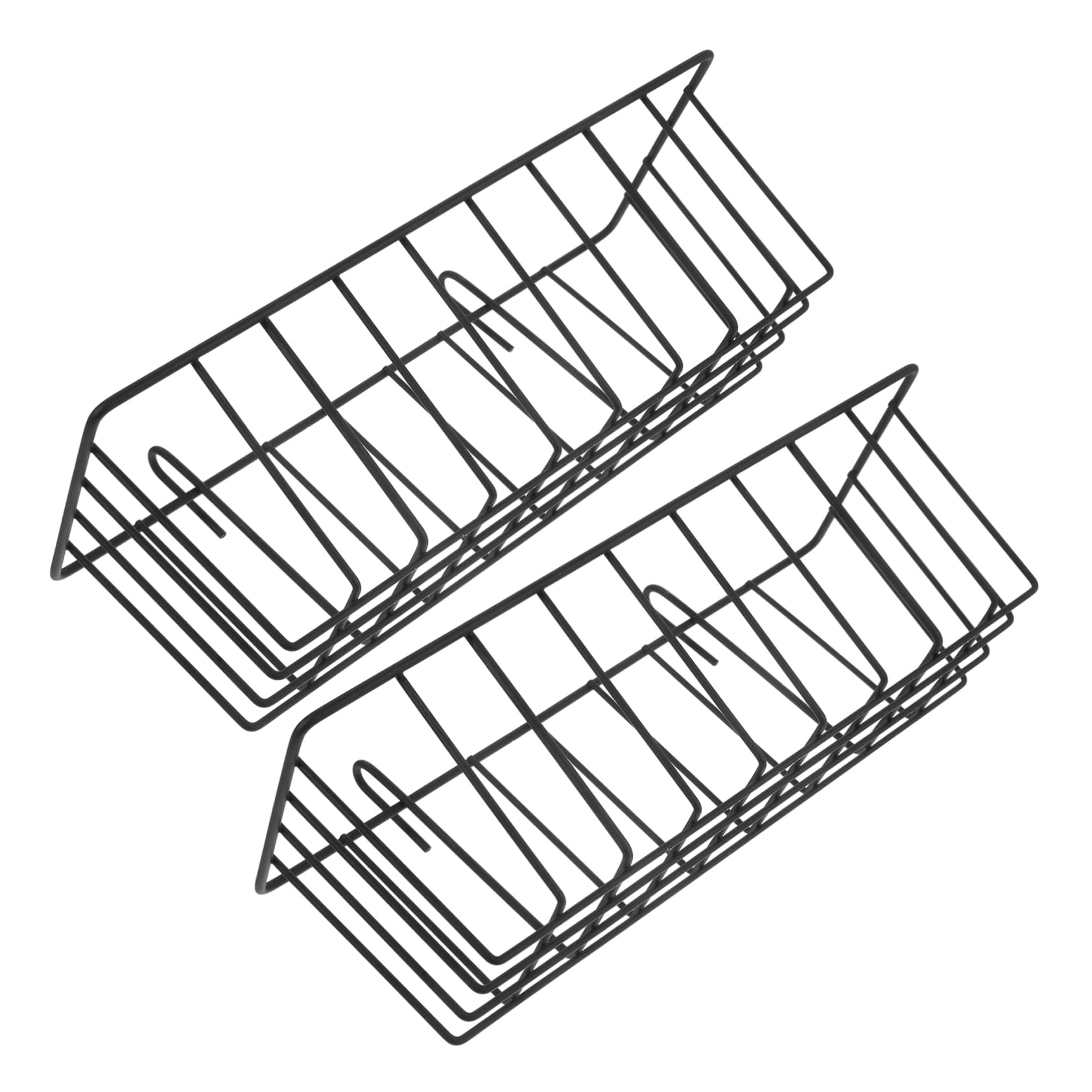 Abaodam Mangiatoia per Conigli Nani 2 Pezzi in Ferro Nero Pieghevole e Versatile Resistente per Gabbie, Scaffali per Cibo per Piccoli Animali per Conigli e Criceti