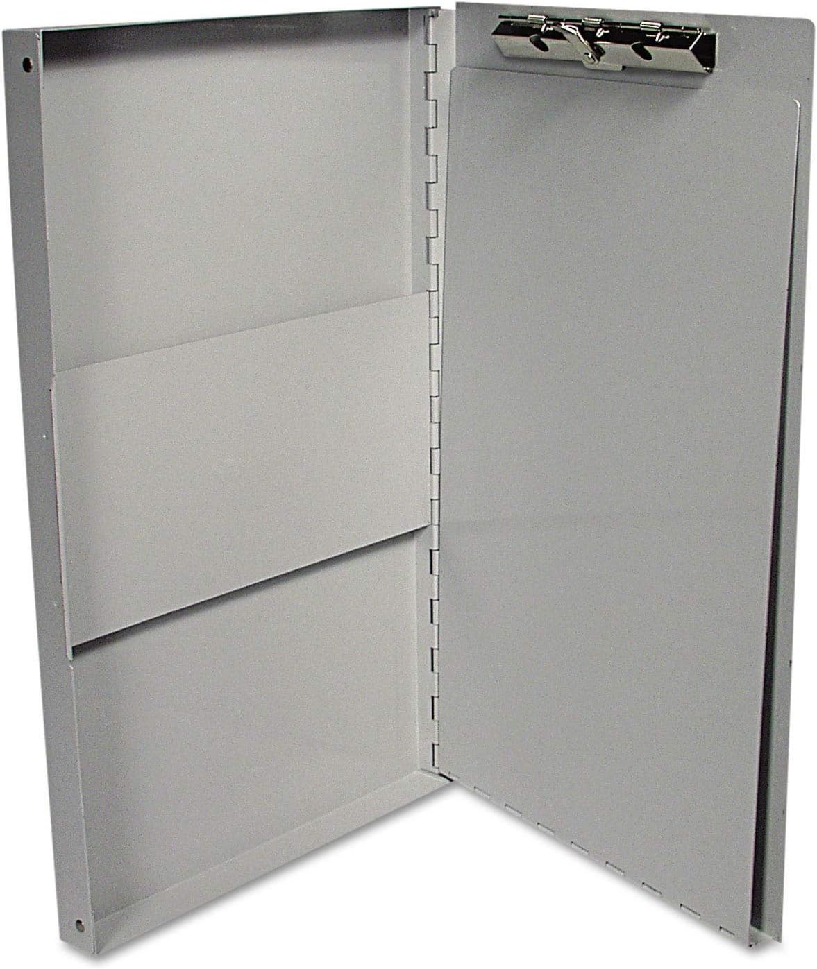 Universal UNV40300 0.4 in. Clip Capacity 8.5 in. x 11 in. Deluxe Aluminum Document Box - Aluminum