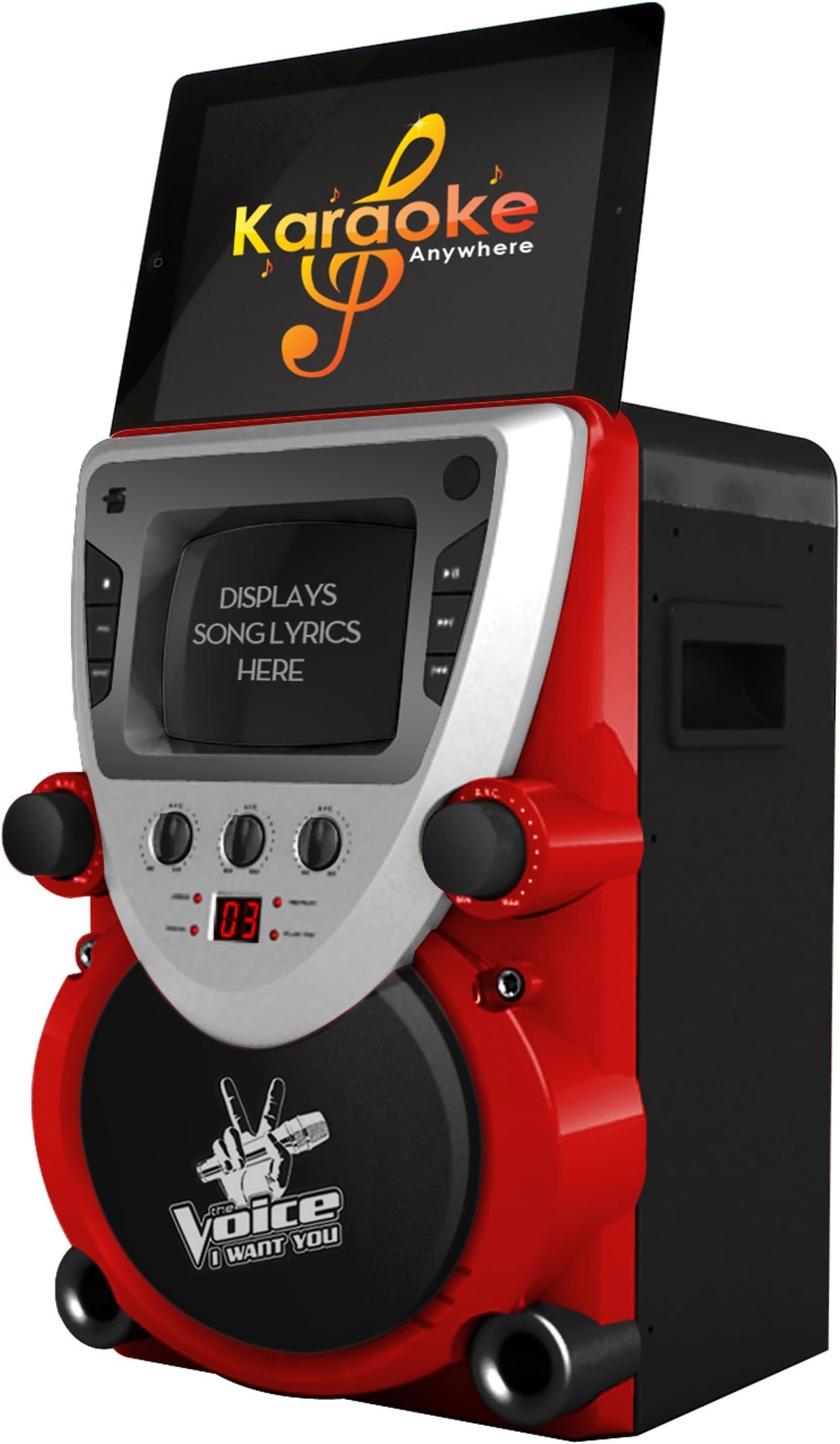 The Voice Full Size Karaoke Machine with Built in Screen