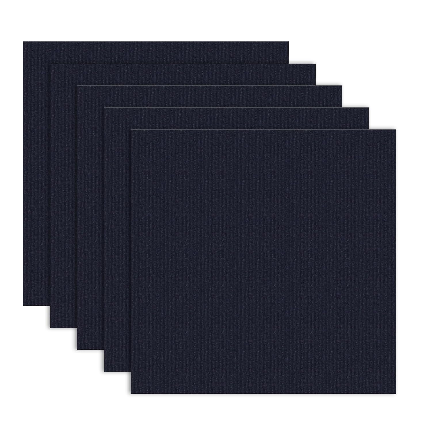 20pcs 30x30 cm Carpet Tiles, Self Adhesive Carpet Tile, Navy Blue — image 1
