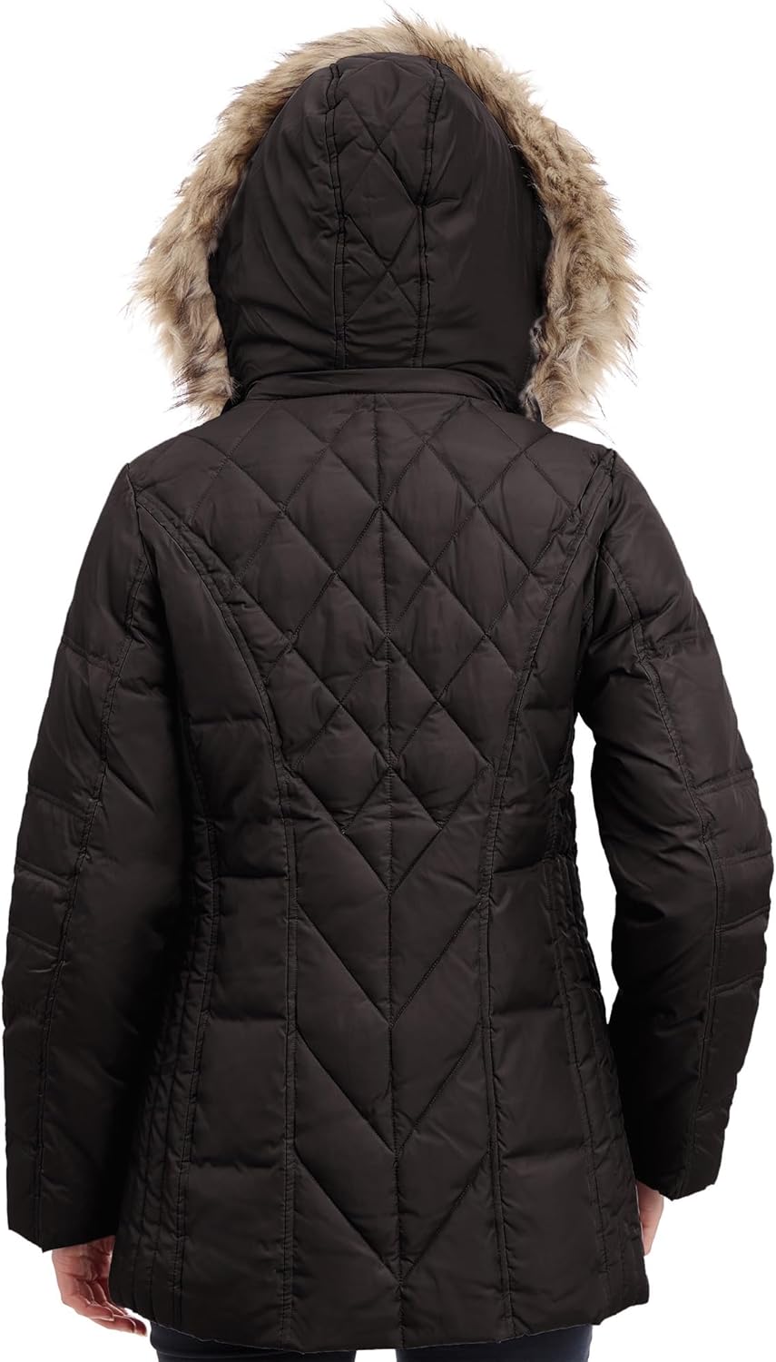London Fog Women's Diamond Quilted Down Coat - Image 6