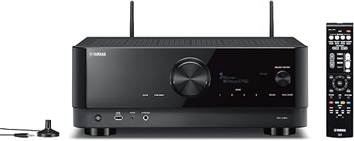 Yamaha AV Receiver RX-V6A - Network Receiver with Dolby Atmos Height Virtualizer, Gaming Functions and Voice Control, all-Round Talent with 7.2 Channels, in Black