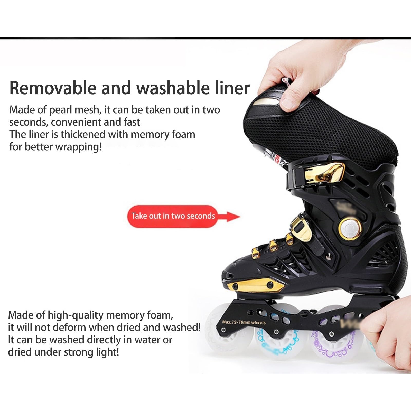 Roller en Ligne Réglables pour Femmes Et Hommes, Roller Enfant Professionnels pour Débutants, Patin A Roulette pour Promenade Et Parc