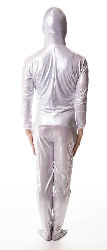 む*ょ様 【美品】オールタイツ 全身タイツ シルバー Amazon.co.jp: 全身タイツ シルバー 銀色 顔 開口の全身タイツ