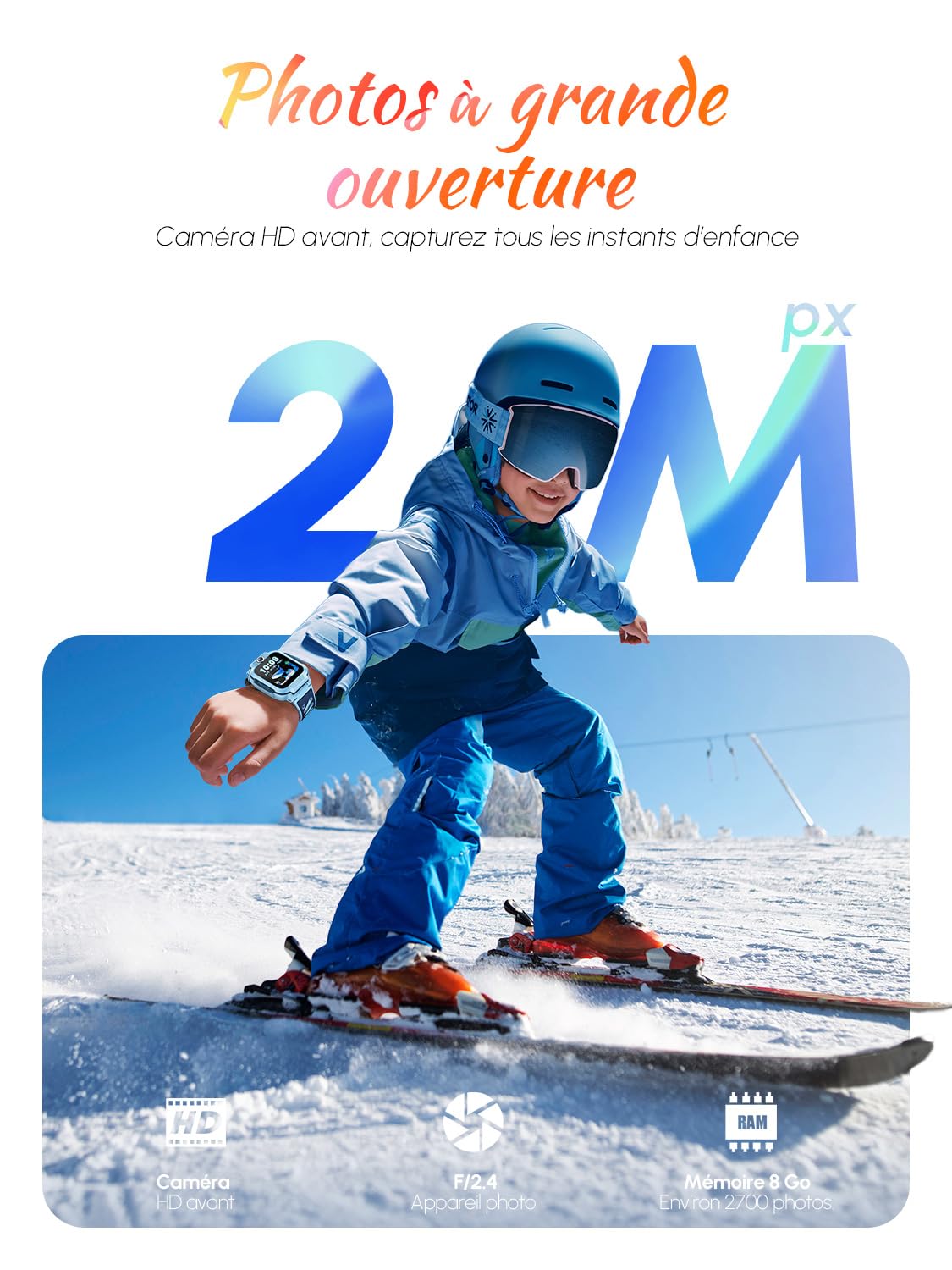 imoo Z3 Montre Connectée Enfant 4G avec Carte SIM : Traceur GPS Enfant Précis, Appels Vidéo HD, SOS, Étanche IP68 et Mode Classe - Smartwatch Enfant Fille Garçon