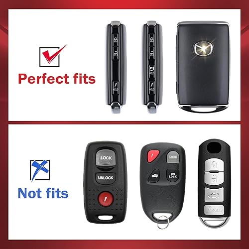 Miniatura 2 de Funda protectora de silicona con control remoto de 34 botones, entrada sin llave, compatible con Mazda 3Hatchback, 2020-2021 CX-5, CX-30, CX-12,