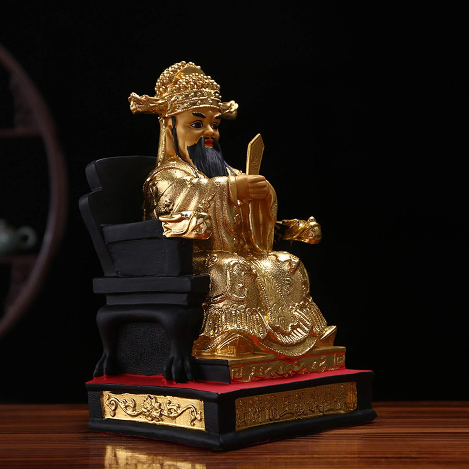 For el hogar, oficina, escritorio, mesa, baño, decoración, estatuas de Buda, estatuas de Buda for el hogar, sala de estar de 11,8 pulgadas, decoración de la suerte, yoga, decoración Zen, estilo chino,