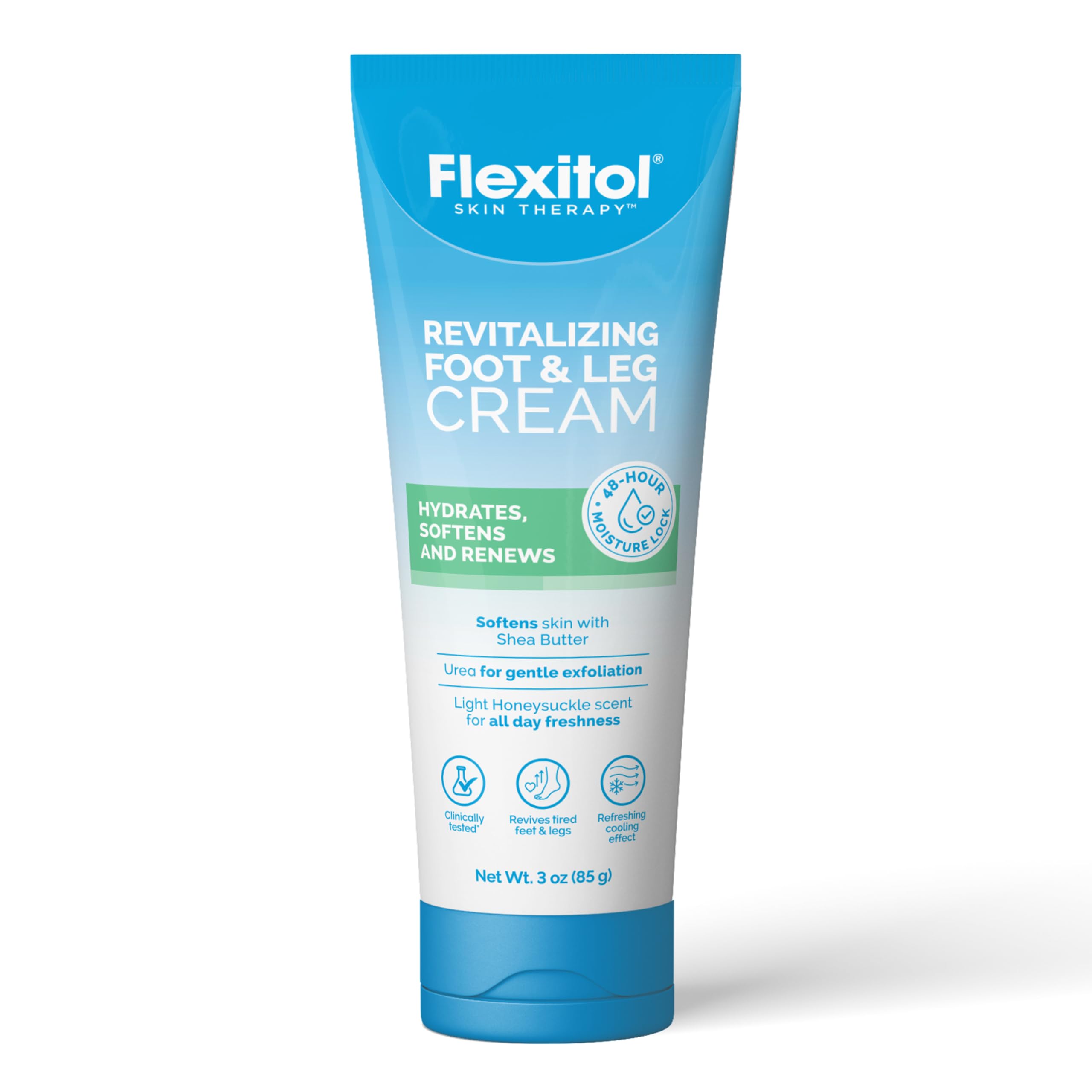 Flexitol Revitalizing Foot & Leg Cream, 10% Urea, Hydrates & Soothes | 3 oz