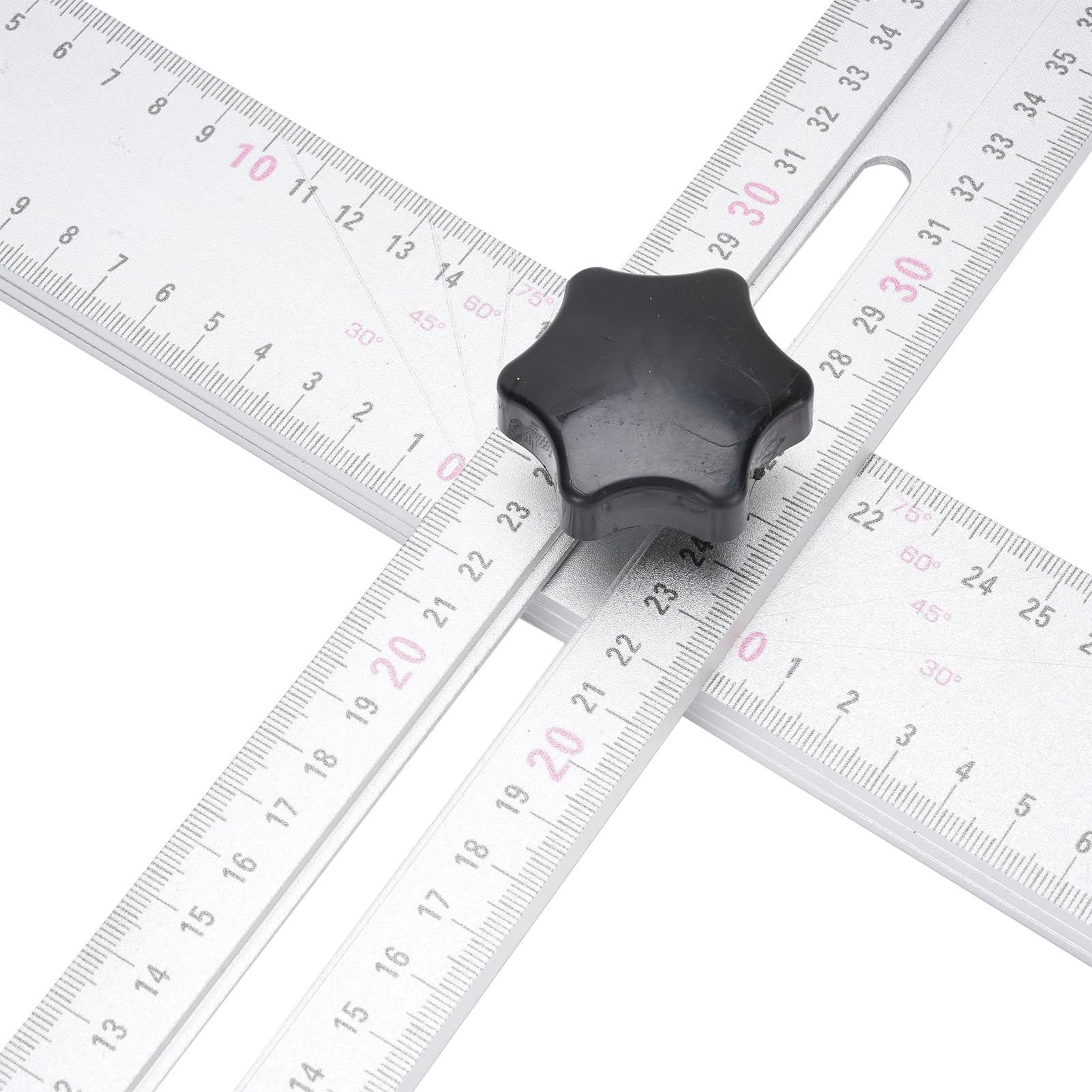 FILFEEL Righello da Trapano in Alluminio 60cm, Misuratore Ad Angolo