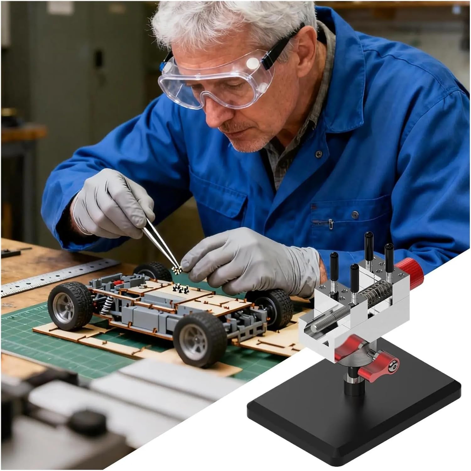 Mini Bench Vise Model Making Supplies Portable Bench Clamp For Hobbyists Jewelry Makers Craft Enthusiasts Repairers Artists