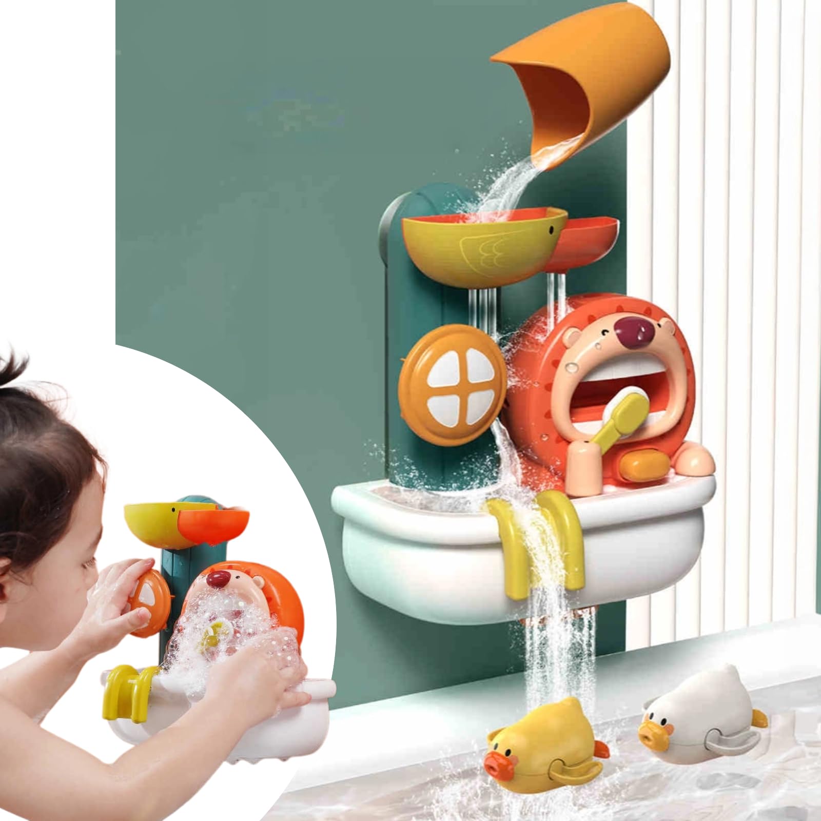 Bath Toys for Kids Pieces Ages 2-6 Mold Free Bathtub Distraction Shower  Toys Bubble Foams Christmas Birthday Gift for Years Old Boys