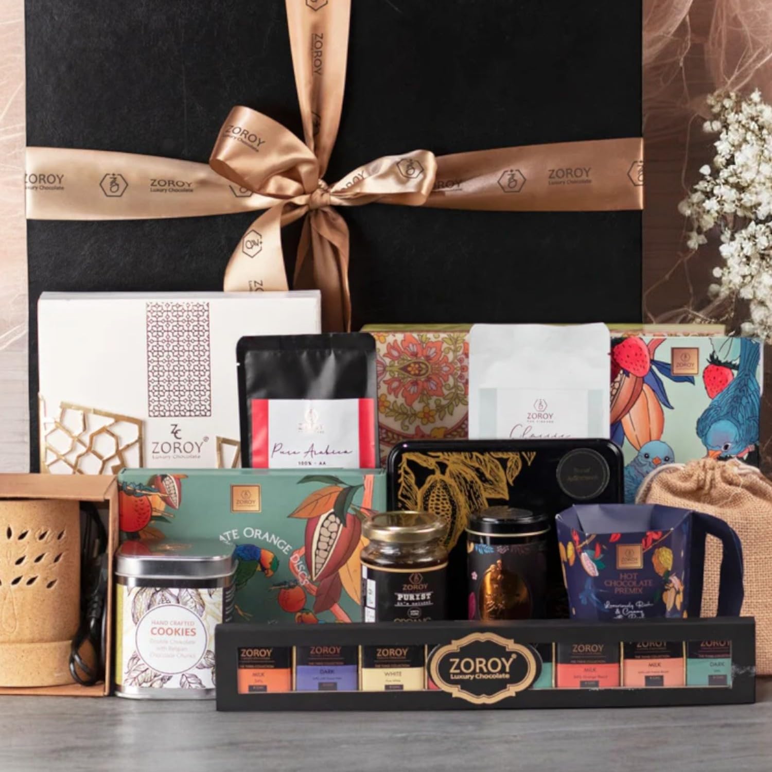 ZOROY Luxury Chocolate Leather feel Luxury Gift Hamper With