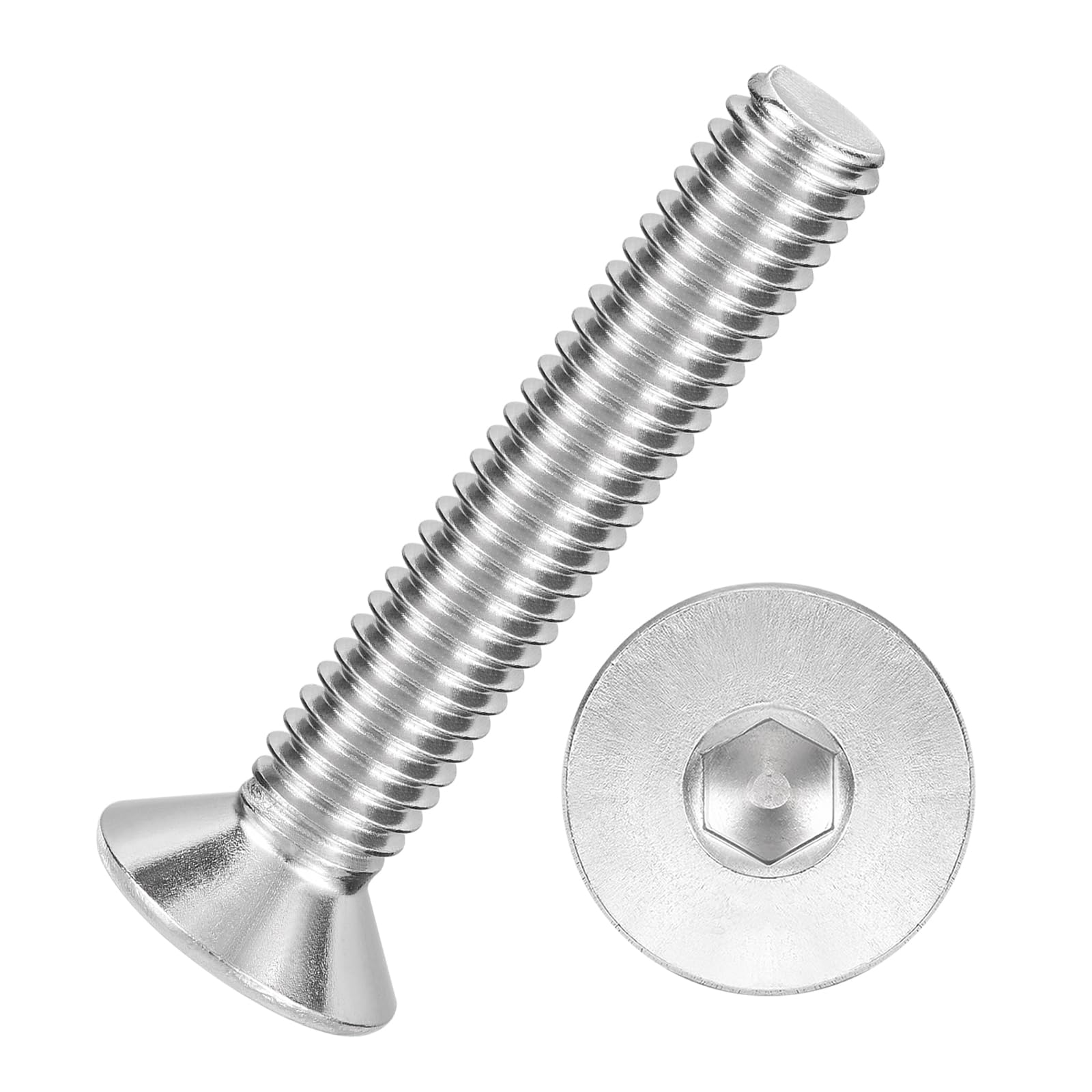 Kozelo 20Pcs[M6-1x35] Flat Head Socket Cap Screw Countersunk Bolt