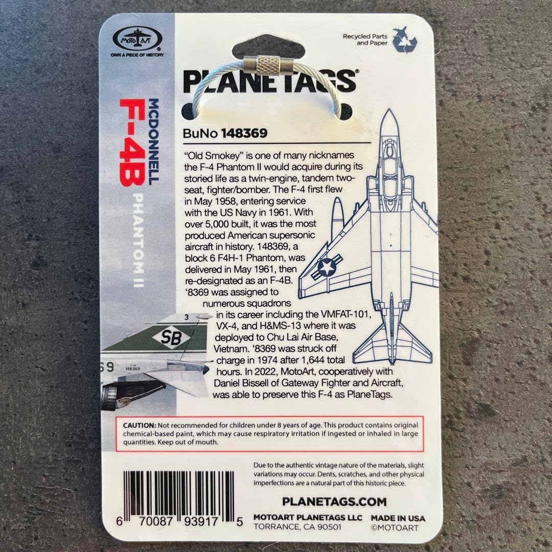 F-4B ファントムII ネームタグ タミヤ 1/48 傑作機シリーズ 1/48 マクダネル・ダグラス F-4B