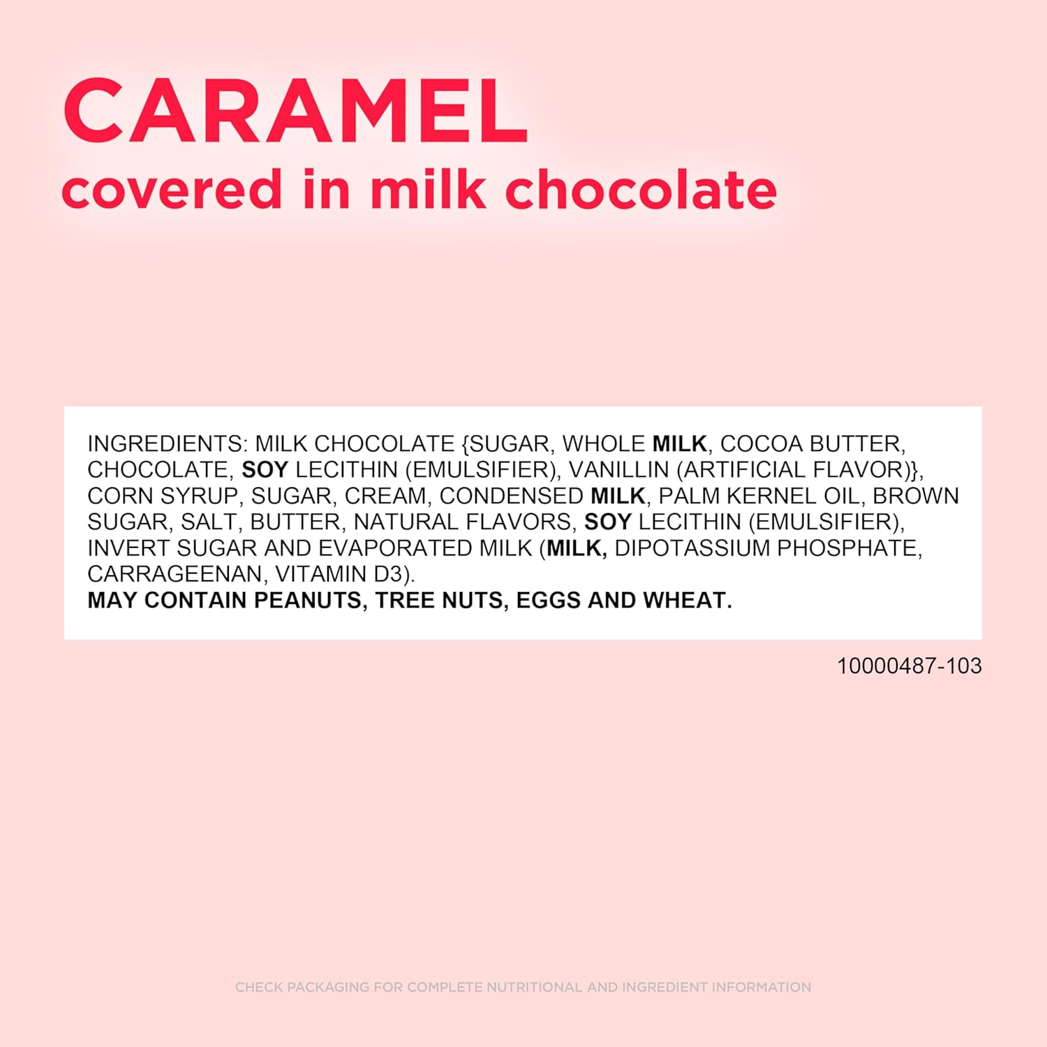 RUSSELL STOVER Valentine's Day Milk Chocolate Caramel Heart, 1.3 oz. (Pack of 18)