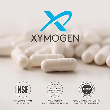 XYMOGEN Nattokinase - Cardiovascular & Vascular Wellness Support - 100 mg Nattokinase - Enzyme Formula - Vegan & Non-GMO - 60 Capsules