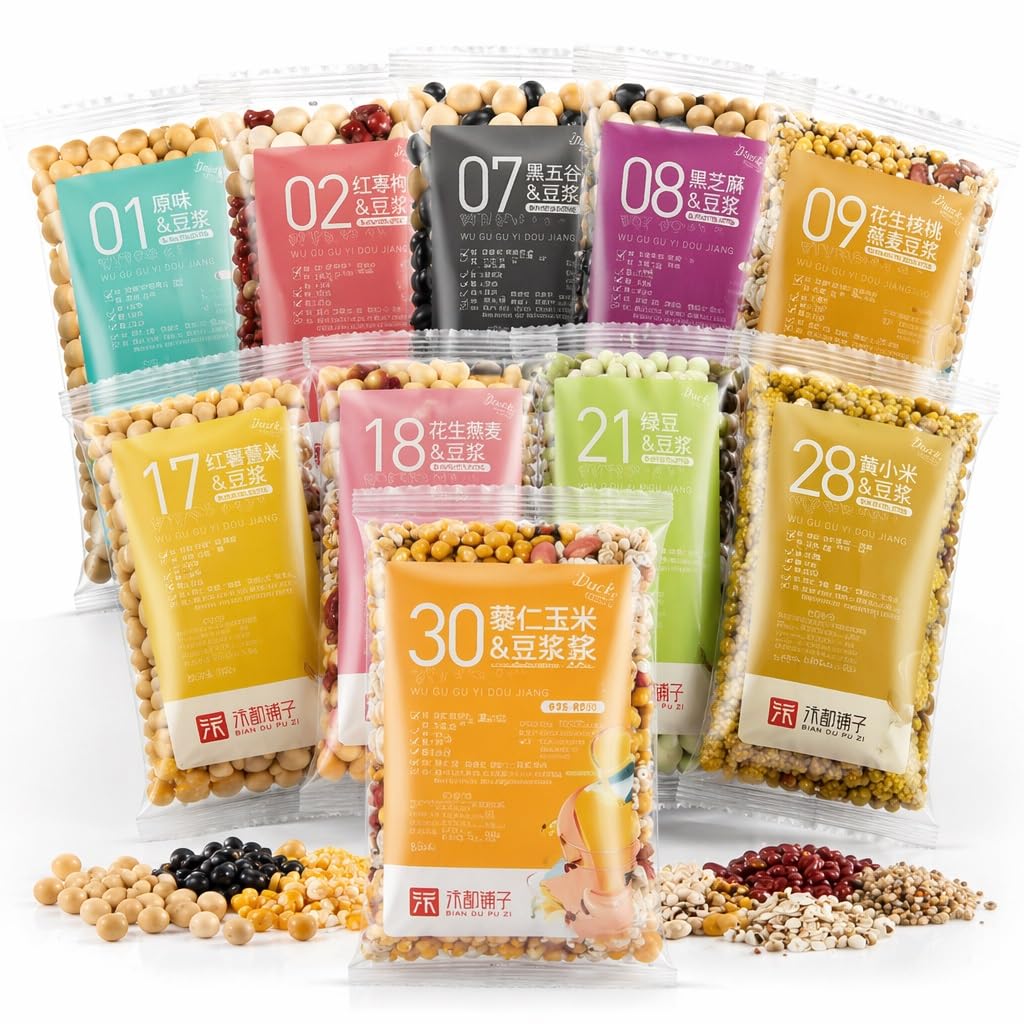 Paquetes De Ingredientes Leche Soja 30 Sabores, 100 G X Bolsas, Cereales Integrales Mixtos For Licuadora/fabricante, Solución Fácil For El Desayuno