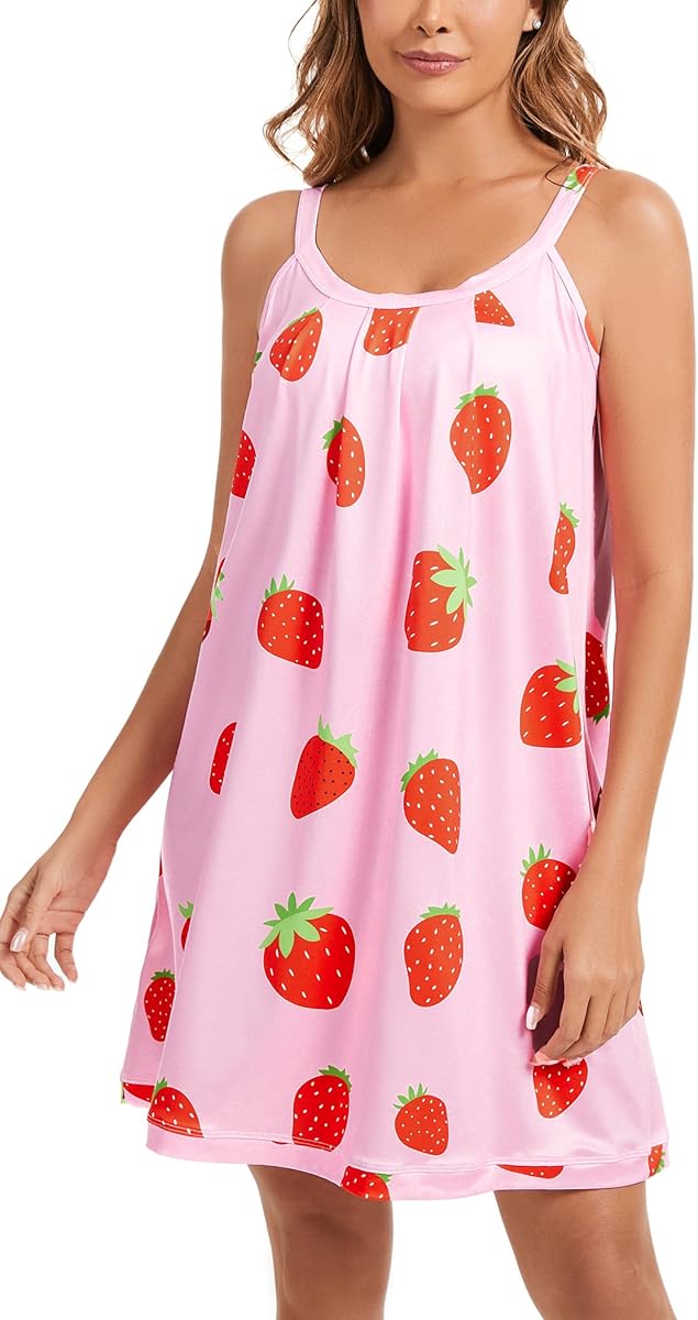 Nightgowns for Women Sexy Sleeveless Night Gowns Cute Pajama Dress Nighty