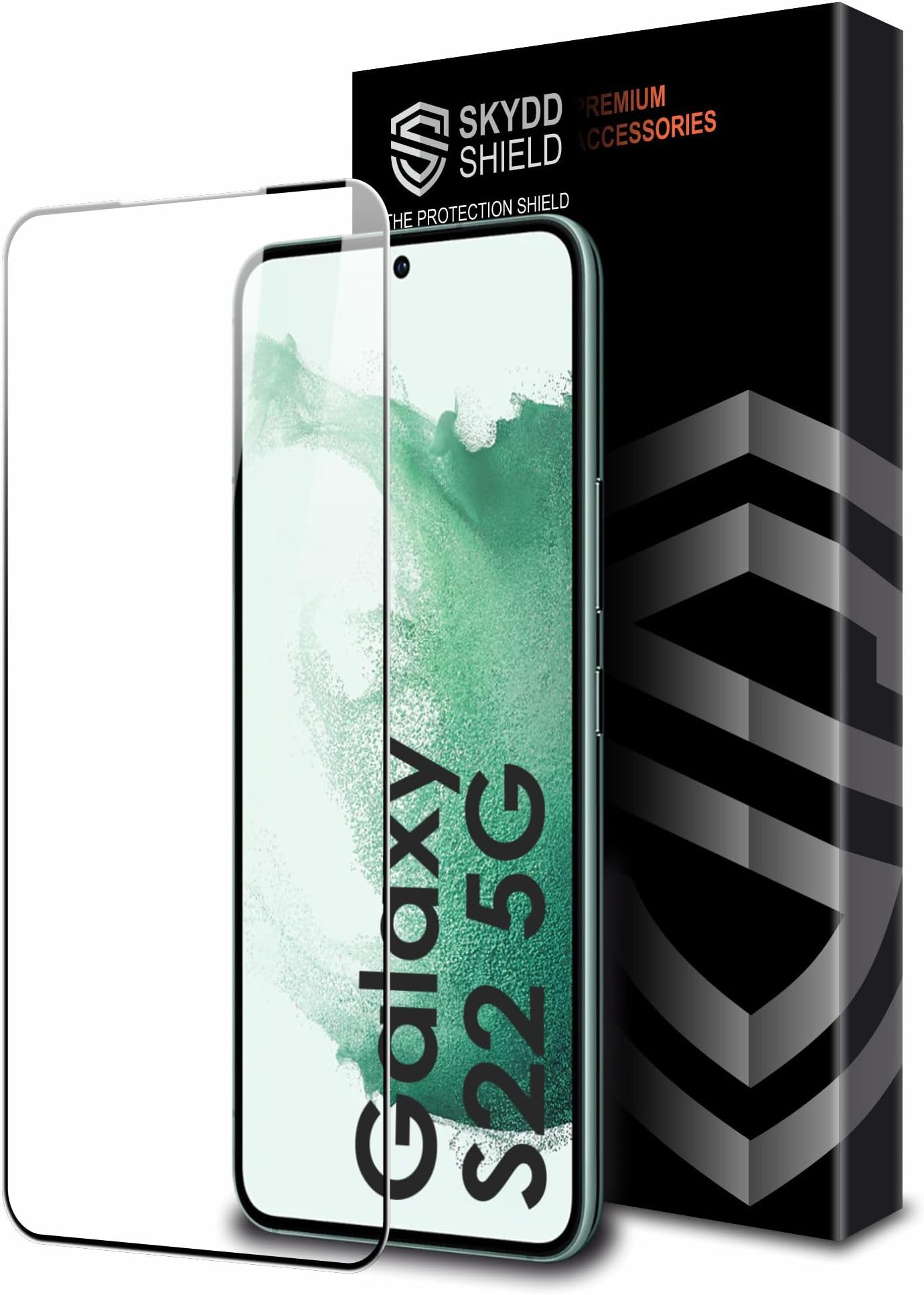 Military-Grade Gorilla Tempered Glass For Samsung Galaxy S22 and Galaxy S23 (6.1 Inch) With Installation Kit | Edge to Edge Coverage | Black