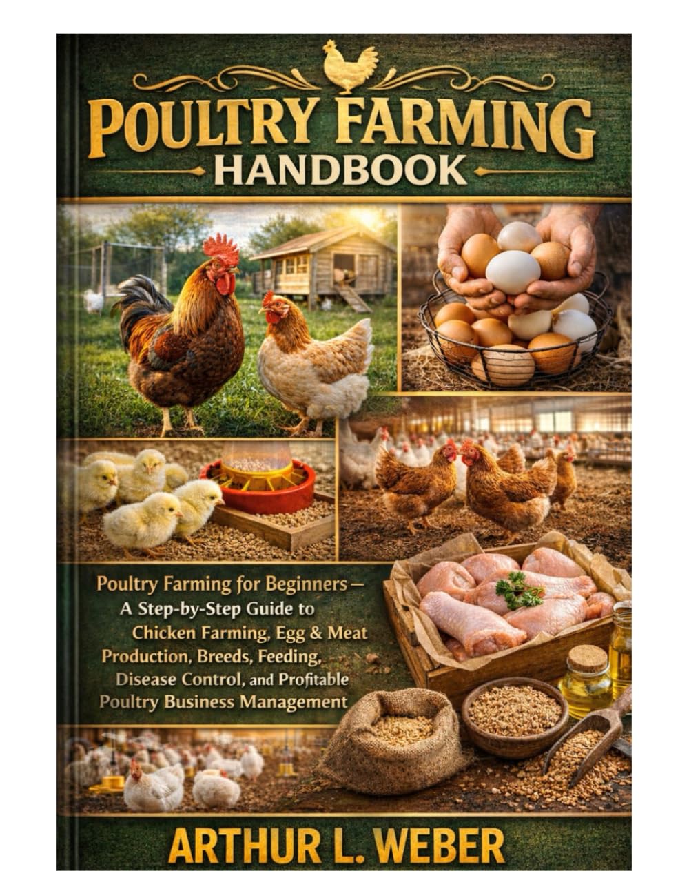 Poultry Farming Handbook: Poultry Farming for Beginners – A Step-by-Step Guide to Chicken Farming, Egg & Meat Production, Breeds, Feeding, Disease Control, and Profitable Poultry Business Management
