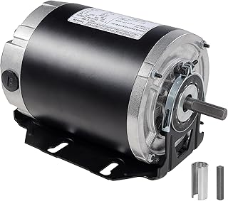 GF2034 Blower Motor, 1/3 HP 115V 1725 RPM 48 Frame, Replaces Packard 45013, AO Smith/Century 316P169, Emerson 8100, GE BF4706 & More – Includes Capacitor
