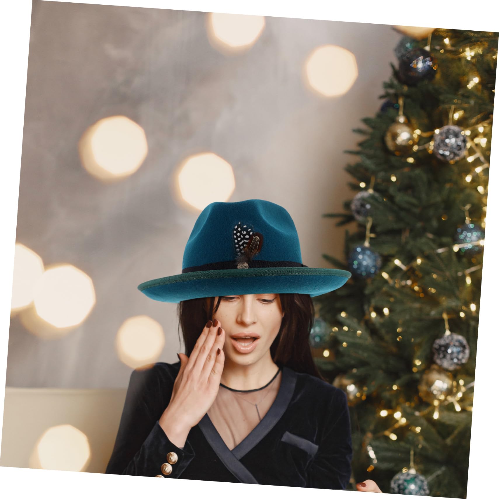 Beaupretty Sombrero De Fieltro para Sombrero De Ajustable Adecuado para Eventos y Fiestas