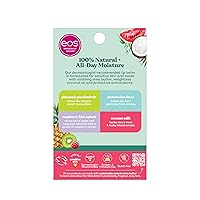 Vista 7 de eos Bálsamos labiales 100% naturales: leche de coco, piña, sandía rosada y frambuesa kiwi, cuidado labial de humedad durante todo el día, 0.14