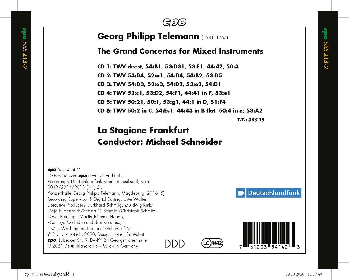 Georg Philipp Telemann: The Grand Concertos for Mixed Instruments