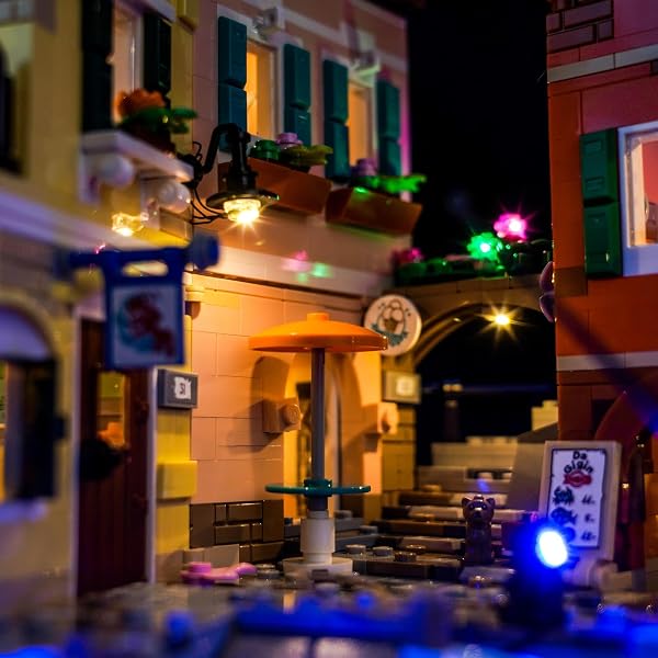 Juego de luces LED compatible con Lego 21359 Riviera italiana (no modelo), juego de iluminación decorativa compatible con Lego Italian Riviera juguete creativo - 5