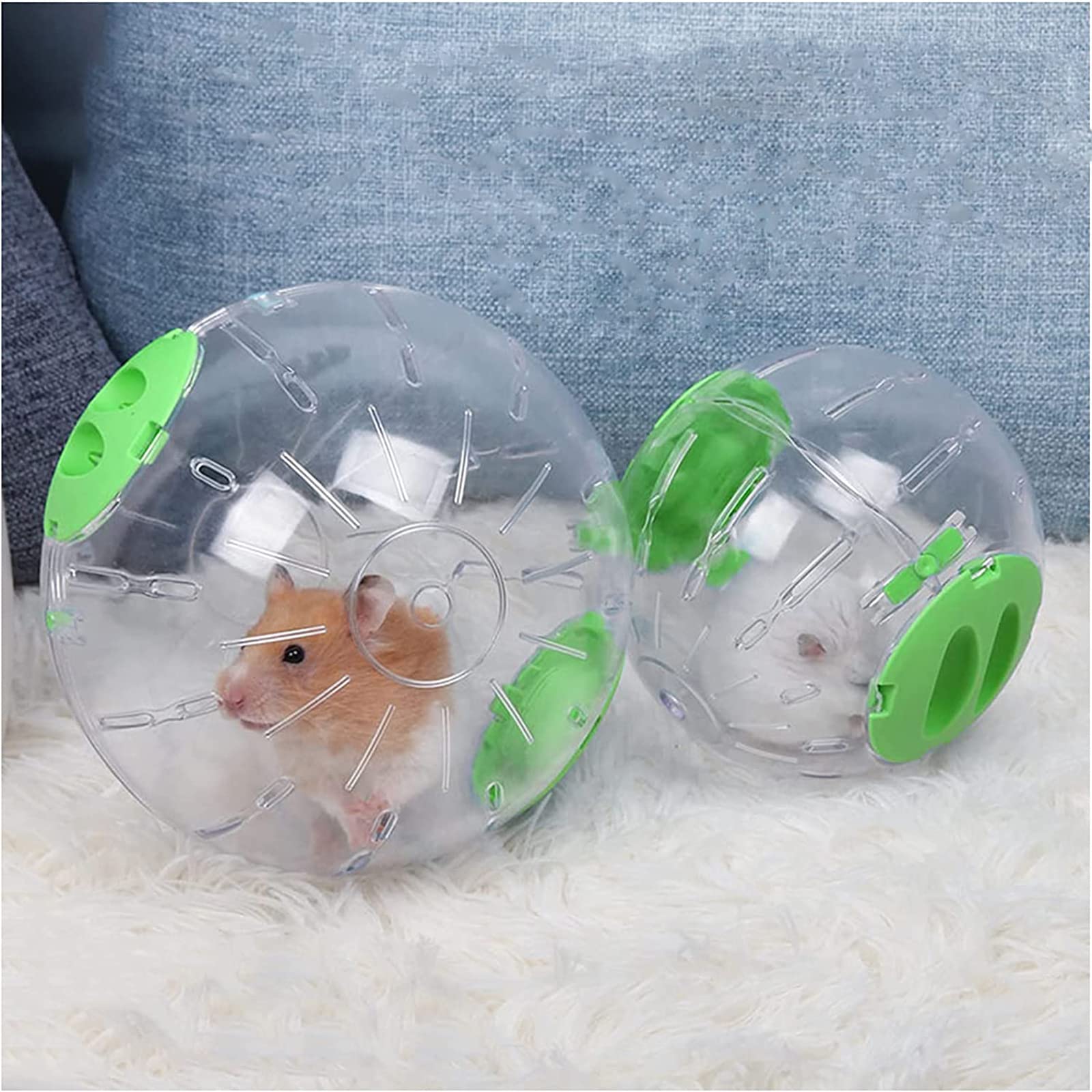 PawHut Grande Cage Pour Hamster De 45.7 Cm, Maison Pour Petits Animaux Refuge Pour Gerbilles A 2 Niveaux Avec Systeme