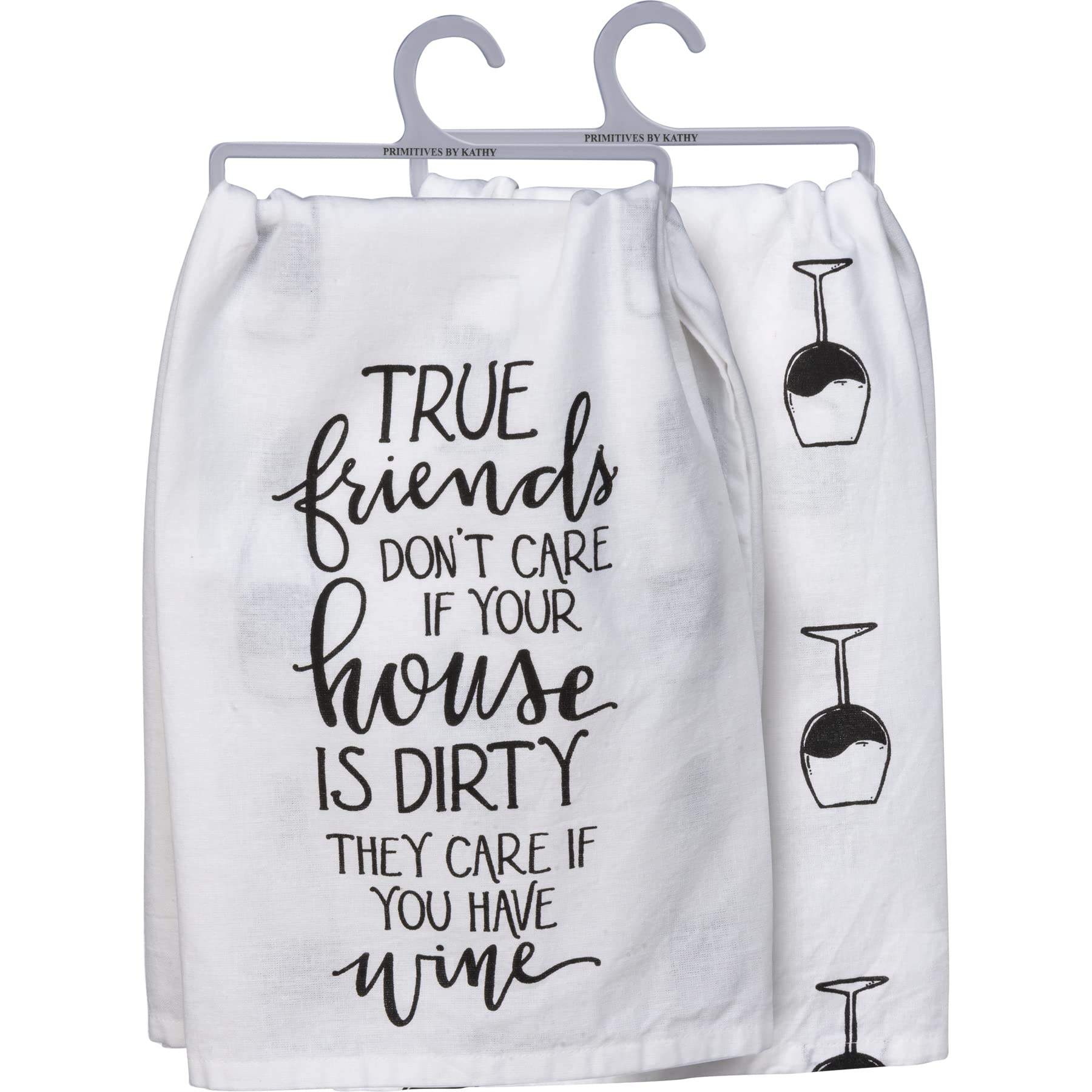 Serviette de cuisine pour cacher désordre humour vin