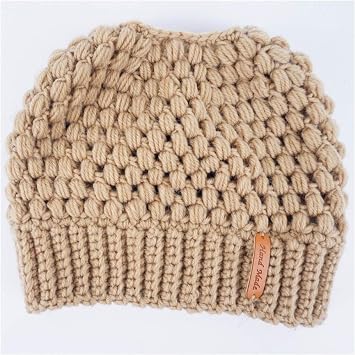 TJZY Inverno Donne Amaglia Coda Di Cavallo Cappello Lesignore Solido Cuffie  Antirumore Di Lana Berretto Beanie Cappelli/Khaki/Come mostrato : Amazon.it:  Abbigliamento