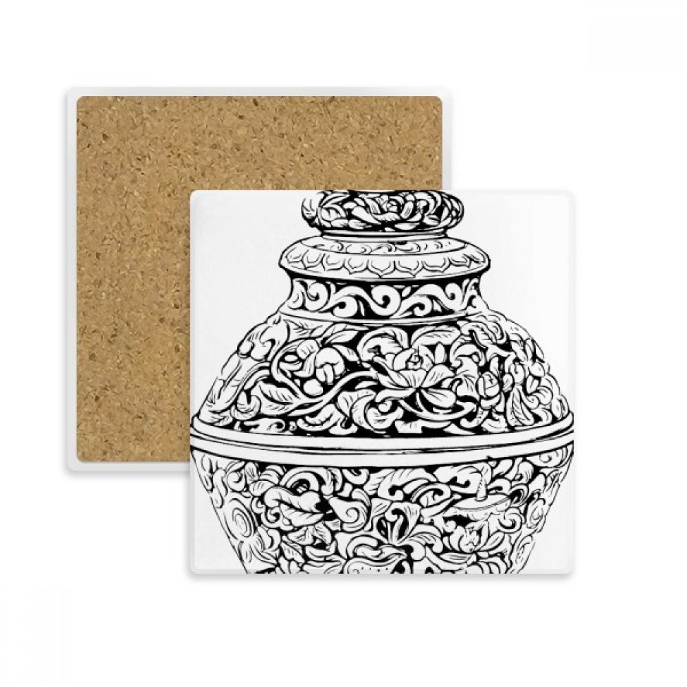 Coaster culture chinoise cadeau idéal pour amateurs de thé et café